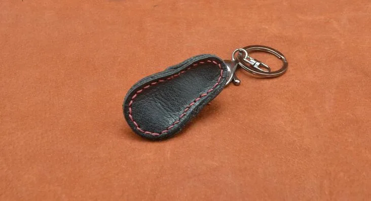 DIY leather craft shoes Keychain pendant sewing pattern pvc template