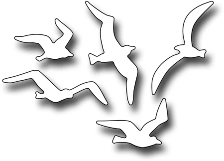 

Hemere 5pc Seagull frames Scrapbooking Dies Metal Cutting Dies Craft DIY New Embossing Stencil Paper Card Decor Making Template