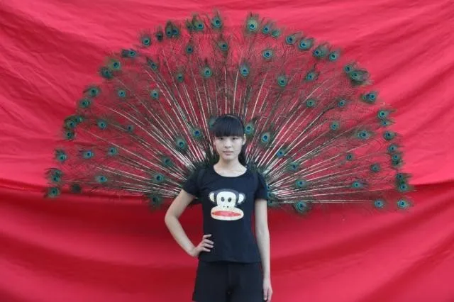 

EMS Free Shipping New Big Size High Quality Handmade Feather Angel Wings Catwalk Stage Props Photography Props Feather Wings