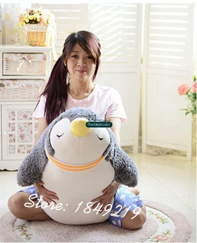 

Dorimytrader 90cm Giant Plush Animal Penguin Pillow Anime Toy Stuffed Soft Cartoon Penguins Doll Kid Gift 35inch DY61203