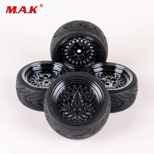 rubber tires & wheel for HSP HPI RC 1:10 flat racing on road car 4pieces/set parts accessory rubber tires & wheel for HSP HPI RC 1:10 flat racing on road car 4pieces/set parts accessory