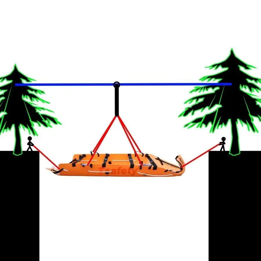 Подъемный рулон носилки складные многофункциональные в случае пожара, при пожаре Хорошо Высота спасательной техники