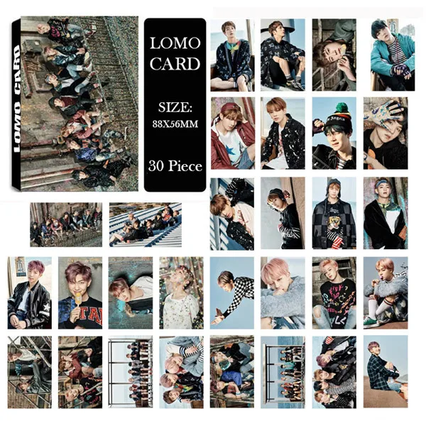 LOMO Card KPOP BIGBANG/EXO/BLACKPINK/GOT7/IKON/RED VELVET/SJ/NCT127/IZONE/TXT/TWICE/MONSTAX/Album Small Cards Photo Photocard - Цвет: KP 08