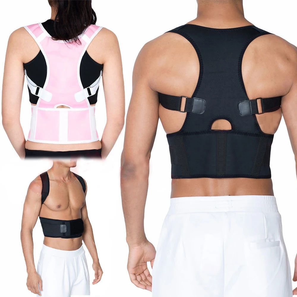 2018 Adjustable Postural Straigntening Back Support Lumbar Corset Brace Vest Corrector Humpback