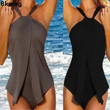 Распродажа, купальник, сдельный, женский купальник, черное крыло, боди, лето, Одноцветный, пляжный Монокини, серый, цельный костюм