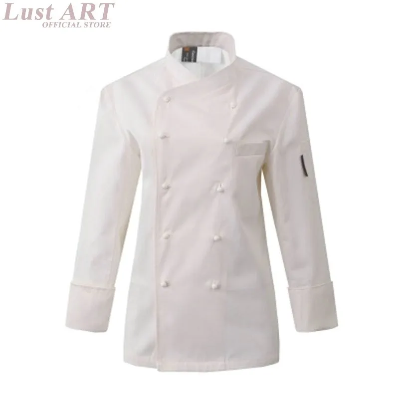 Дизайн, гостиничная куртка шеф-повара ресторана, белая ретро-еда, одежда повара, длинный рукав шеф-Униформа AA027