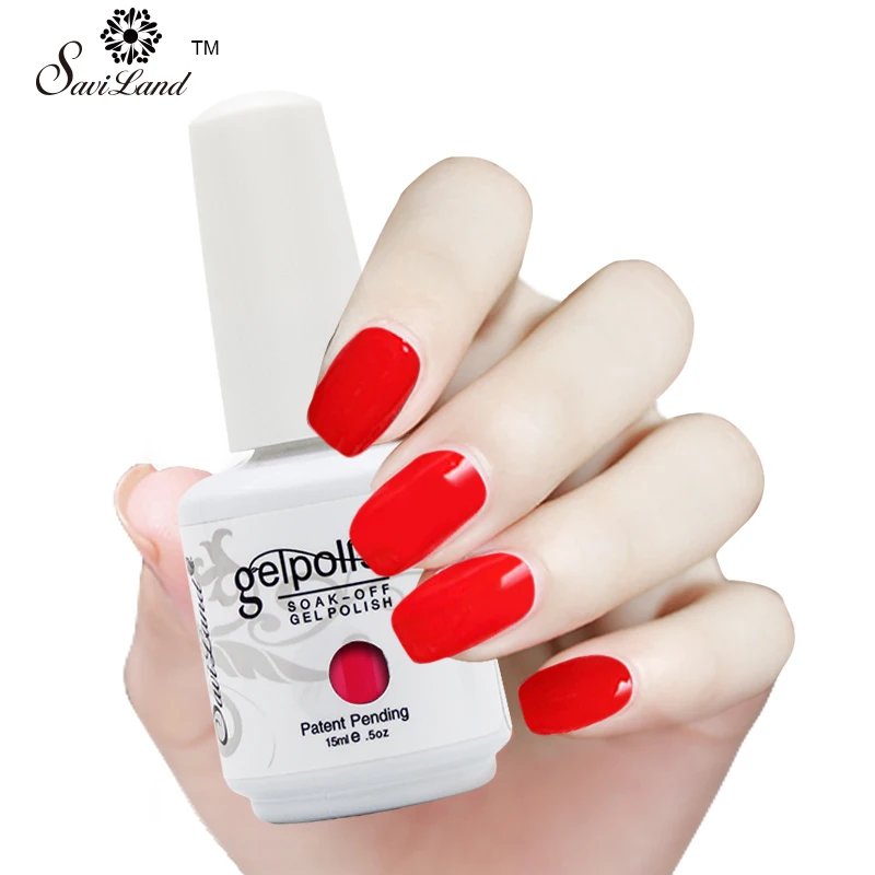 

Saviland 1pcs UV Gel Nail Polish Lacquer Permanent Varnishes Nails Esmalte 15ml 58 Colorful Optional Gel polish