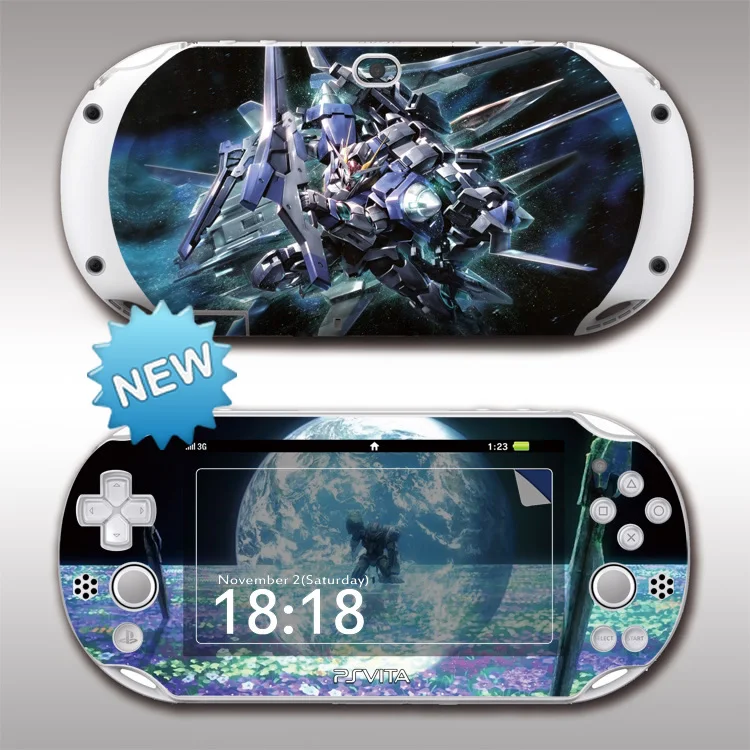 

Front&Back Protective PSV2000 Skin Stickers Cover For Sony PS vita 2000 GUNDAM PSV2000 Decal EVA Vinyl Skin Sticker Protector