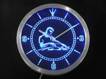 

nc0398 DJ Disc Jockey Club Music Disco Bar Beer Neon Sign LED Wall Clock