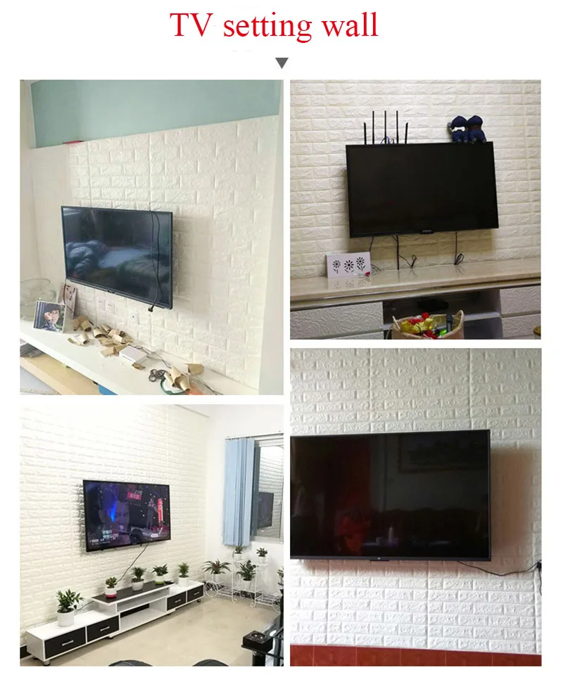 70*77 3D Наклейка на стену Самоклеющиеся Обои DIY кирпичная гостиная RoomTV детская безопасная спальная теплая Домашняя Водонепроницаемая Наклейка на стену s