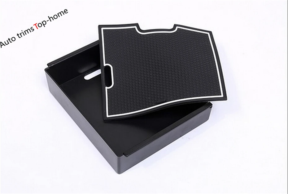 

Yimaautotrims Central Storage Pallet Armrest Container Box Cover Kit For Land Rover Discovery Sport 2015 - 2018 Black Interior