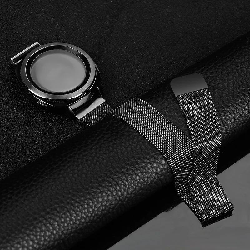 Модные часы Миланезе Нержавеющая сталь часы ремешок браслет для samsung Шестерни Спорт 20 мм huawei часы 2 4 г huami Bip