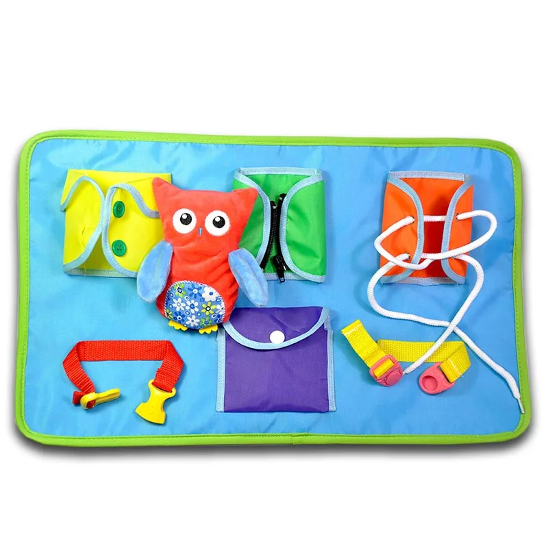  Baby daily life Learning dress Toys Puzzle Early teaching kindergarten teaching aids buckle button  - 32979968624