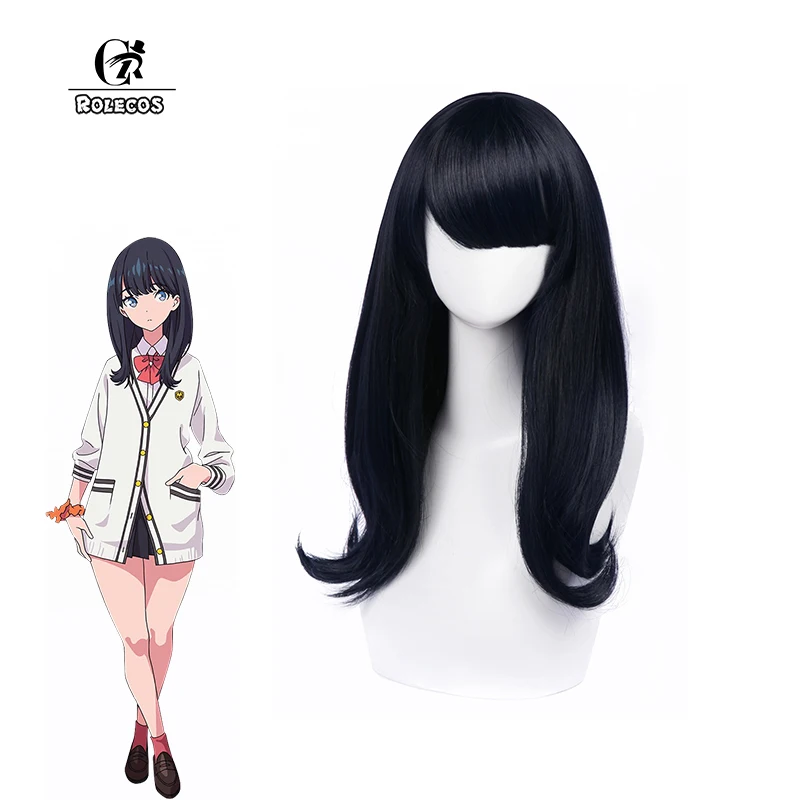 Rolecos аниме SSSS. GRIDMAN косплей волос Takarada Rikka длинные волосы для девочек женские