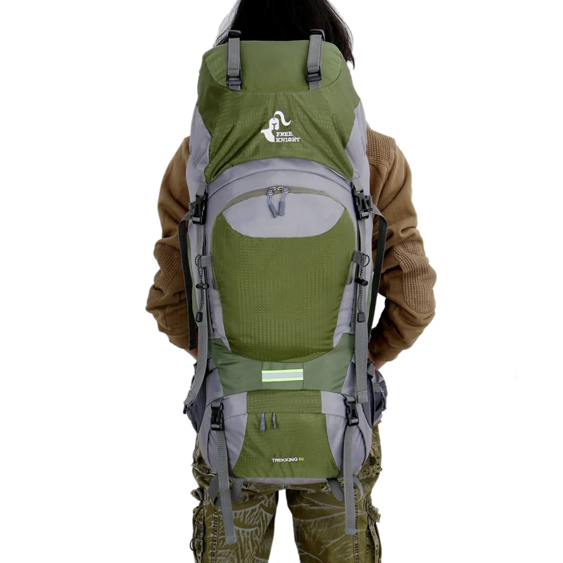 60L Large Capacity Mountain Camping Backpack Waterproof Outdoor Hiking Backpack With Rain Cover Breathable Sport Backpack (12)
