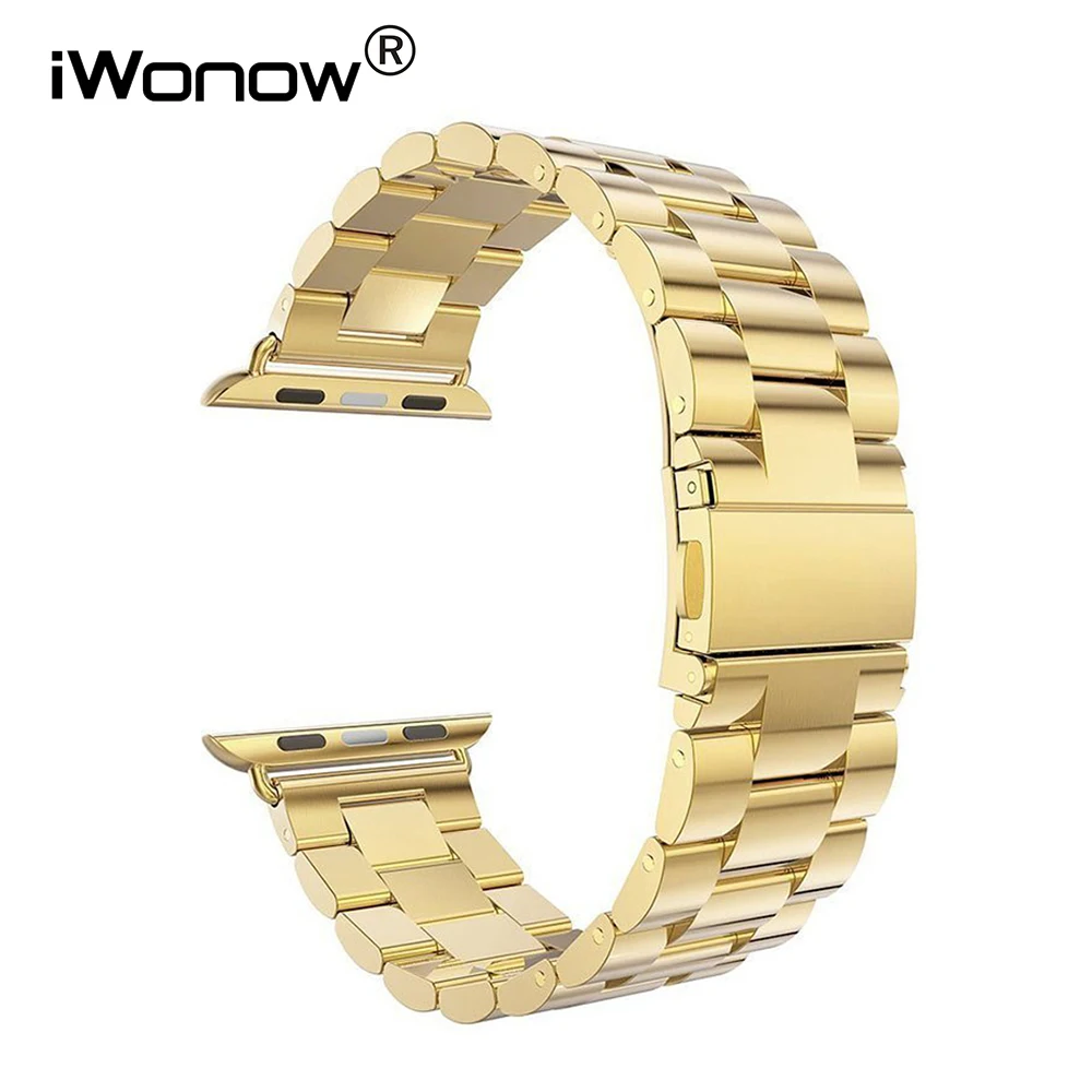Ремешок для часов из нержавеющей стали iWatch Apple Watch Series 5 4 3 2 1 44/42/40/38 мм черный