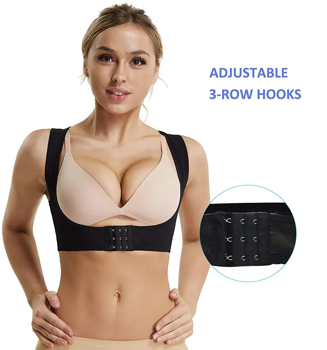 JOYSHAPER Chest Brace Up for Women Posture Corrector Shapewear Tops Compression Bra Support Vest Shaper