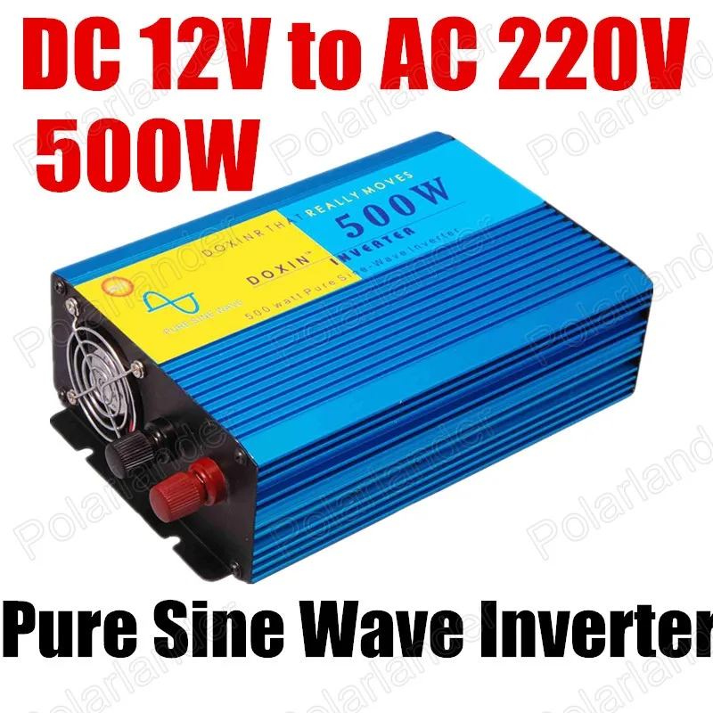 Горячая распродажа высокое качество DC 12 В к AC 220 В Чистая синусоида Инвертор 500 Вт CE доказал инвертор Мощность автомобильный преобразователь 50 Гц
