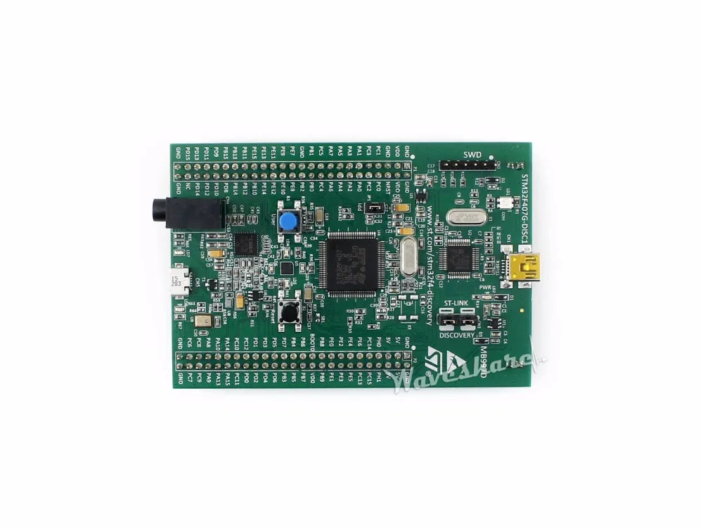 ST MB997D STM32F4DISCOVERY Совместимость STM32F407G-DISC1 32-битный ARM Cortex-M4F 1 Мб Flash192 КБ Оперативная память STM32 набор для путешествия
