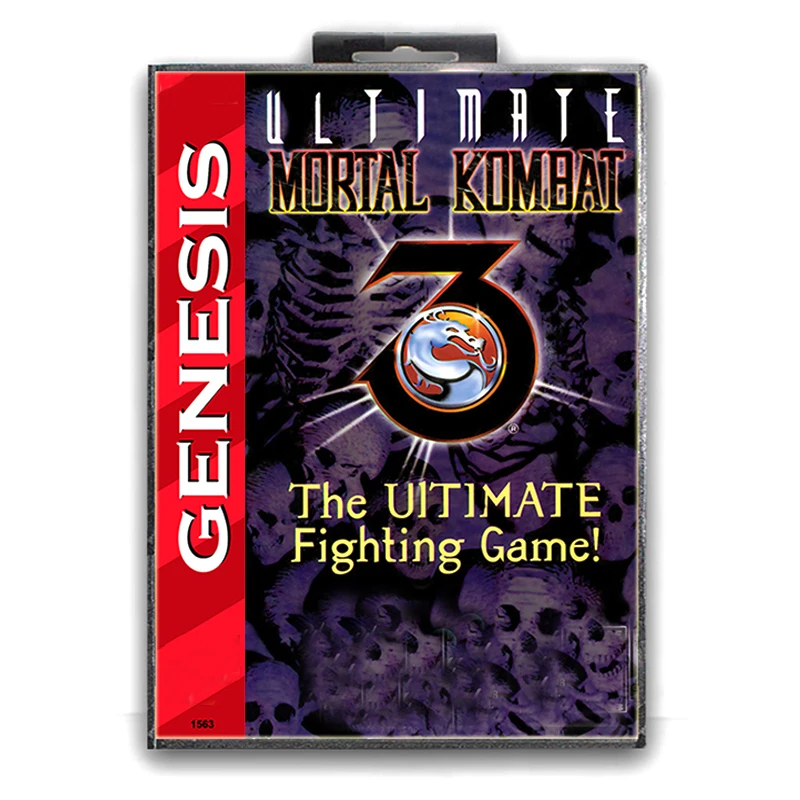 Ultimate Mortal Kombat 3 с коробкой для 16 битной игровой карты Sega MD Mega Drive видеоконсоли