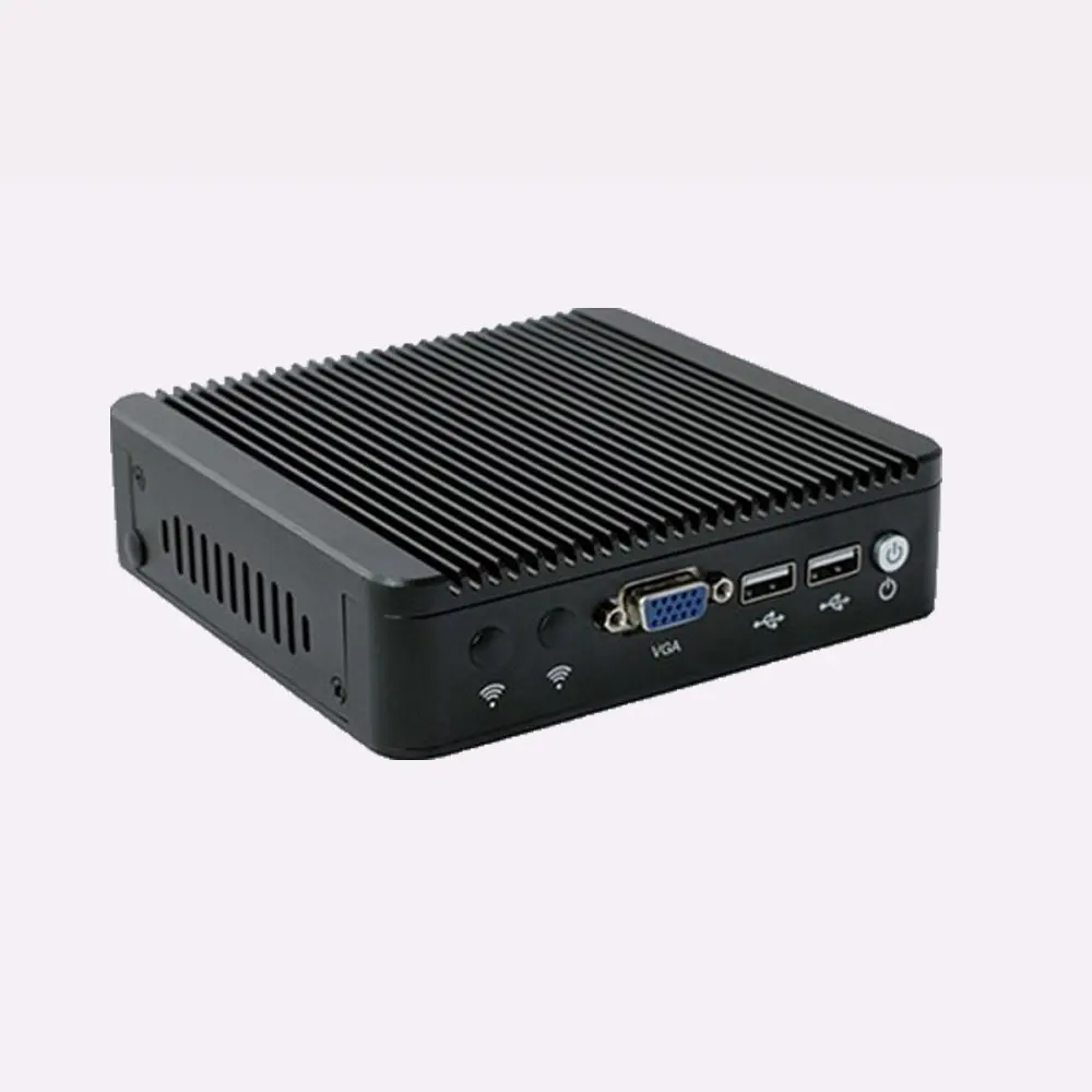 Тонкий клиент ТВ коробка terrly Мини-ПК 4 * lan безвентиляторный Intel J1900 2 ГГц до 2.42 4 ядра четыре Нитки микро компьютер мини Destop ПК