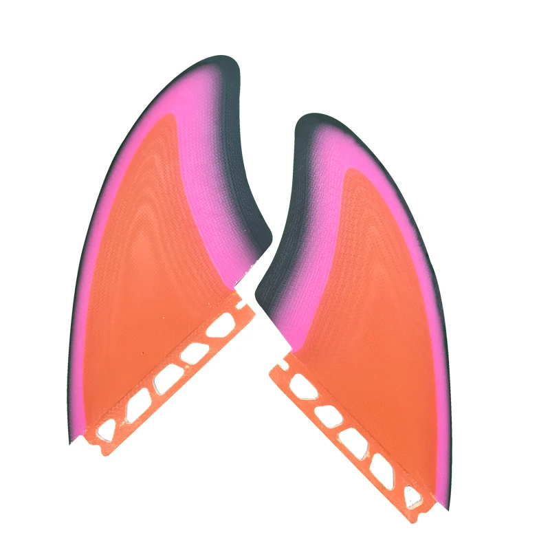 

Multicolor Fiberglass Longboard Fiberglass Surf SUP Fins Front Twin Fins Keel Fins