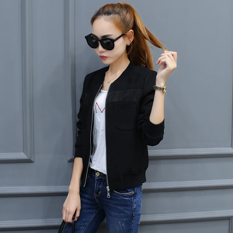 amazing  Bomber Jacket Women Flowers Zipper Up Retro Coat Spring 2020 Summer Long Sleeve Basic Plus Size Sho