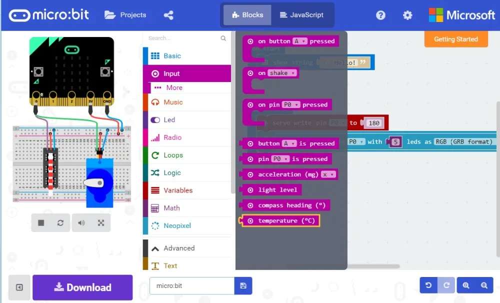 Для Micro:bit microbit макетная плата для фитонического графического кодирования и