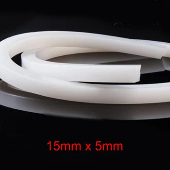 

15mm x 5mm High temperature resistant door window tape solid silicone rubber seal strip weatherstrip