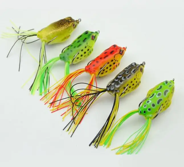  YINGTOUMAN 2 PCS/LOT Thunder Frog Small 8 g Five-color Fishing Black Fish Special Road Lure Swimmin