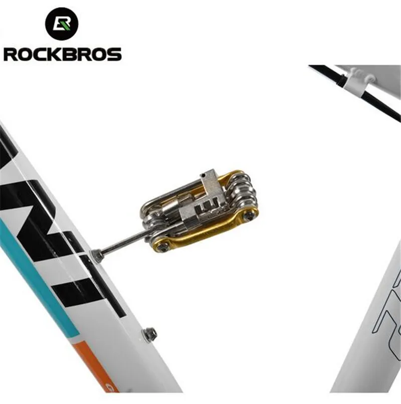 ROCKBROS 11 In 1 MTB Road Bike Bicycle multifunctional Mini Repair Folding Tools Sets Kit Tools Wrench Screwdriver Chain Cutter ROCKBROS 11 In 1 MTB Road Bike Bicycle multifunctional Mini Repair Folding Tools Sets Kit Tools Wrench Screwdriver Chain Cutter