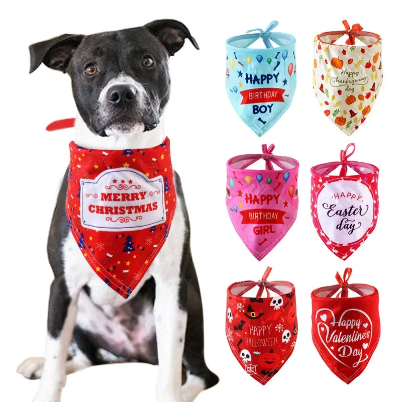 

Dog Bandana Bibs Scarf Plaid Print Pet Dog Scarf Adjustable Dog Cat Pet Grooming Accessories Dog Birthday Festival Bandana