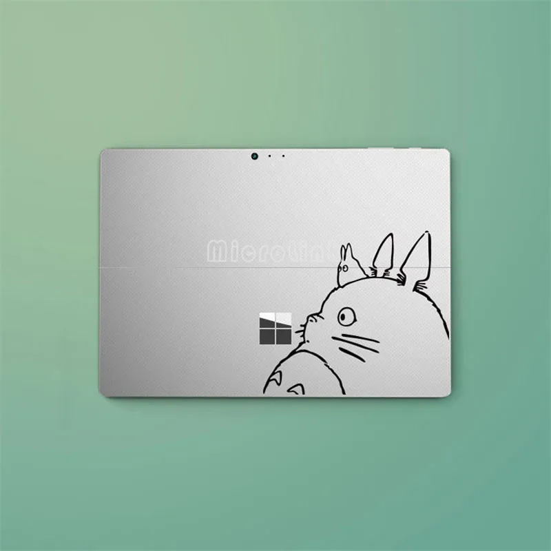 

Cartoon Back Cover Film For Microsoft Surface Pro 3 Surface 3 Protective Skin Silver Sticker