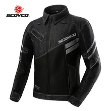 SCOYCO Мотоцикл Куртка JK36C Дышащая Chaqueta Jaqueta Moto Motoqueiro Защитный Gears Мужчины Женская Одежда Giacca Блузон