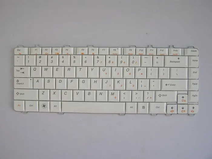 Белый цвет Тетрадь клавиатура, клавиатура для ноутбука Lenovo Y450 Y450A Y450G Y550 Y550A