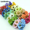 6pcs/lot Real Touch Hight Small Grade Artificial Poppy Bouquet Wedding Silk Rose Flowers For DIY Wedding Wreath Decoration 1