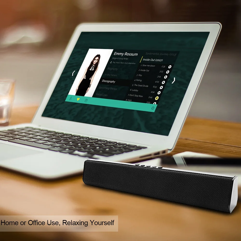 Newrixing Беспроводной Bluetooth Динамик стерео Бас сабвуфера Поддержка AUX IN USB TF карты FM Радио воспроизводить музыку с микрофоном Handfree