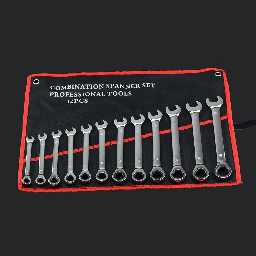 Patchet wrench professional tools 12psc 8-19 mm. Набор гаечных ключей 12 шт. Набор трещоточных ключей. Комплект комбинированных ключей (12 предметов) 6-22мм. Gigant набор комбинированных ключей 12 шт gcws12/1.