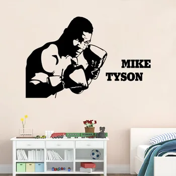 

On Sale Tyson wall stick a boxing champion wall pavilion martialarts school sports classroom wall stickers
