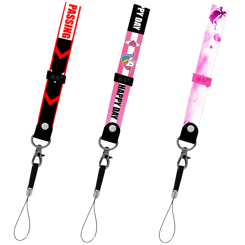 Polyester silk ribbon Wrist Lanyard Strap Hand For Camera