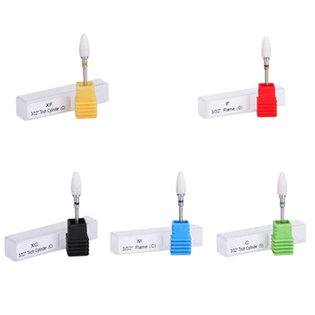 

2018 New Electric Ceramic Nail Art Polishing Grinding Head Pedicure Nail Drill Bits Nail Art Machine Accessories Nail Tools