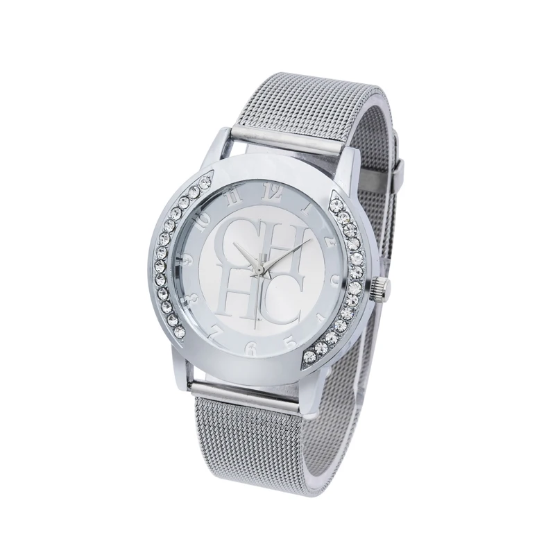 2017 Hot Sale New Famous Brand Gold Casual Quartz Watch Women Metal Mesh Stainless Crystal Dress Watches Relogio Feminino Clock