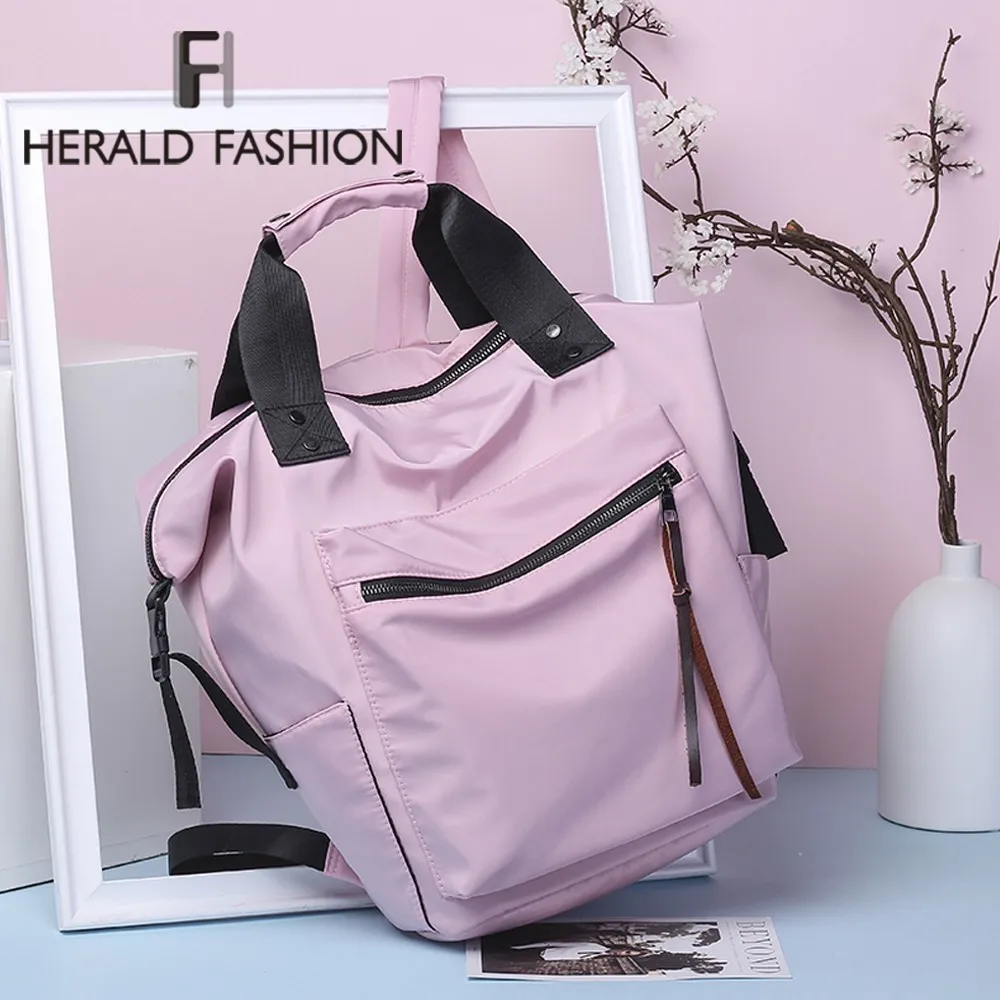 Herald нейлоновый рюкзак для женщин Повседневное рюкзаки дамы высокой ёмкость обратно в школу сумка подростков обувь для девочек путешеств