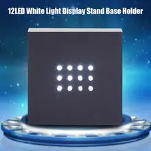 Светодиодный Красочные светильник Дисплей основание светильника красочные площадная подставка для с украшением в виде кристаллов Стекло прозрачных объектов