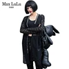 Max LuLu New 2022 Luxury Fashion Sexy Girls Long Blouses Womens Striped Shirts V Neck Blusas Ladies Lace Tops Plus Size Clothing ► Photo 2/6