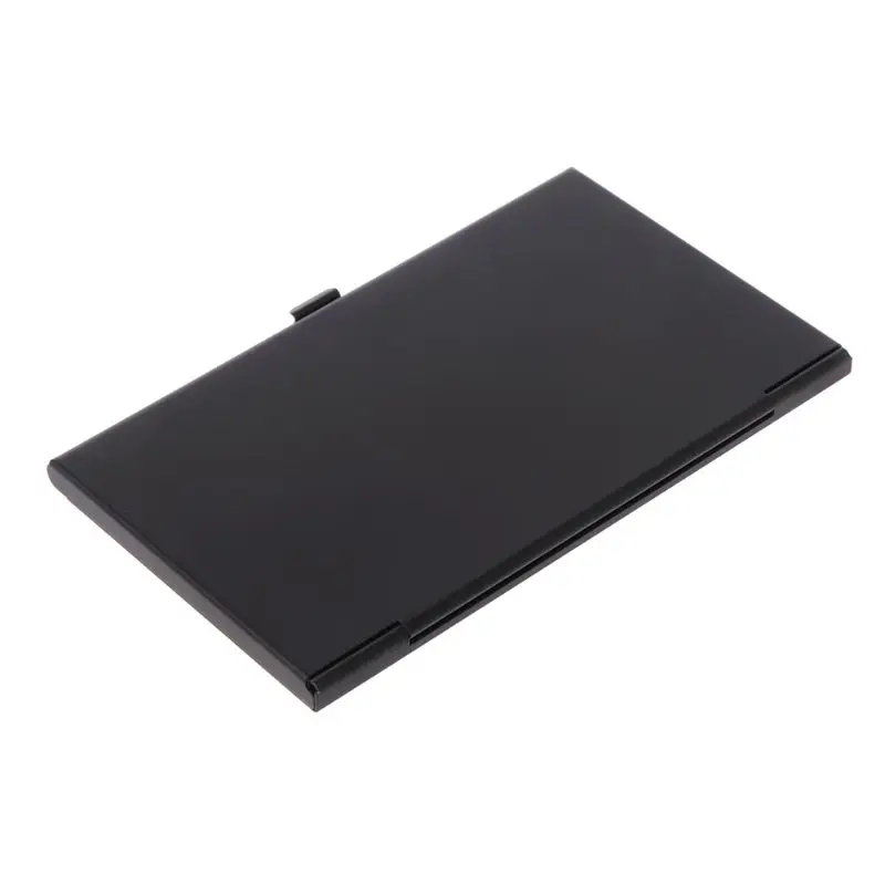 

Black Portable Monolayer Aluminum Hard EVA Memory Card Storage Case Carrying Box for 1SD 8TF Micro SD Card Pin Holder