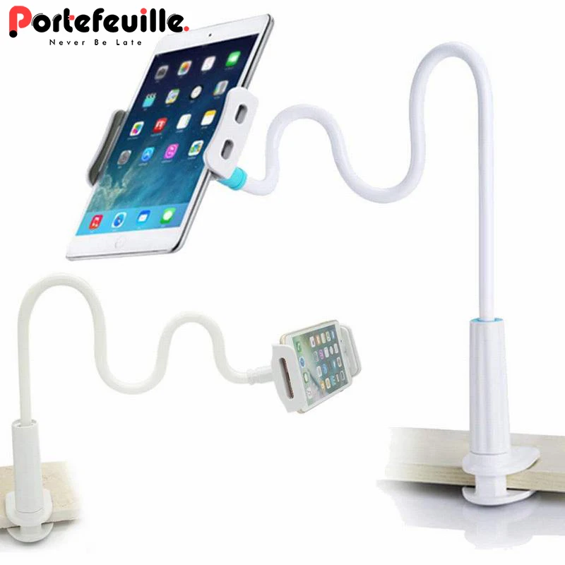 

Ascromy Flexible Long Arm Gooseneck Phone Tablet Holder Stand For iPhone X Samsung S9 S8 plus iPad Pro Lazy Desktop Tablet Mount