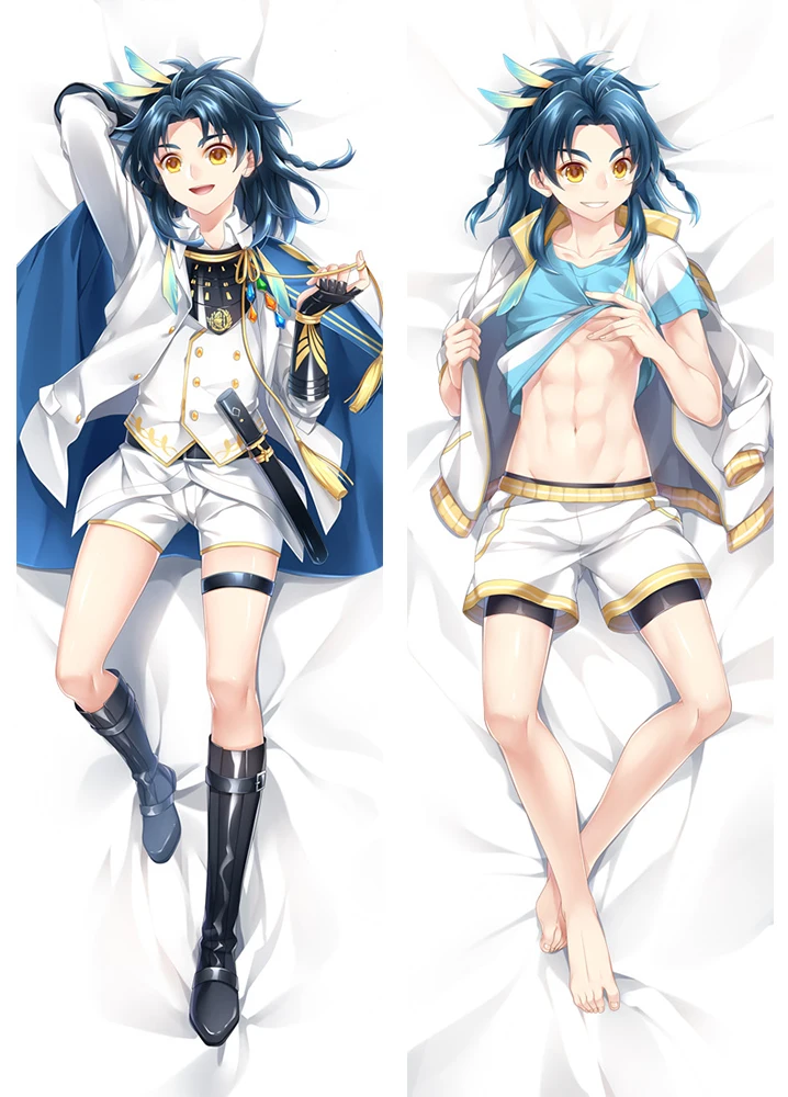 

Anime Cartoon Taikogane Sadamune Hugging Peach Skin 2 Way Pillow Case Pillow Cover Pilllowcase Gift 18015
