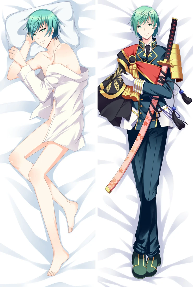 Аниме игры Touken Ranbu Online Akashi Kuniyuki & Kousetsusamonji otaku Dakimakura наволочка обнимающая