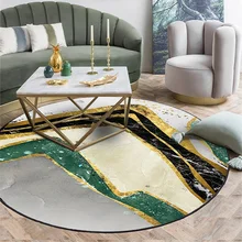 Скандинавский Мраморный Круглый ковер для гостиной, дома, прихожей, татами, напольный коврик, компьютерное кресло, круглый ковер, декоративные коврики для спальни